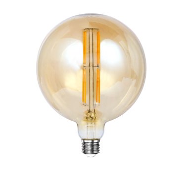 Vico filament LED lamp - Ø 15 x 16 cm - E27 - 12W dimbaar - 2100K - amber