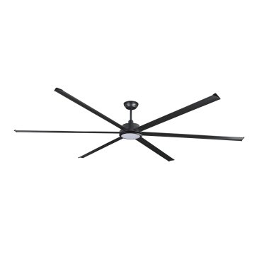 Faro Rotterdam 30 XXL - plafondventilator met licht en afstandsbediening - Ø 300 cm - 32W LED incl. - mat zwart
