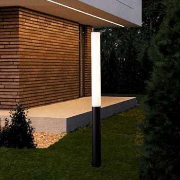 Nova Luce Tube - tuinpaal - Ø 13 x 120 cm - 27W LED incl. - IP54 - zandzwart