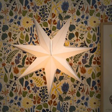 Konstsmide kerstverlichting - papieren 7-ster - 60 x 12,5 x 60 cm - wit