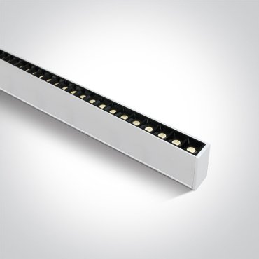ONE Light LED Linear Profiles - plafond/hanglamp - 130 x 7 x 3,5 cm - instelbare lichtsterkte 20W/30W/40W LED incl. - wit - instelbare lichtkleur