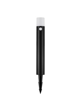 Nova Luce Paul - tuinpaal op piek - Ø 9,5 x 60 cm - 10W LED incl. - IP65 - zandzwart