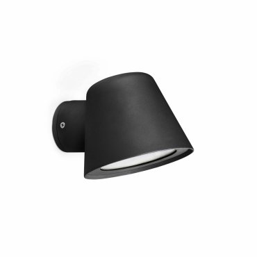 Faro Gina - wandverlichting - 11,5 x 15 x 9 cm - IP44 - mat zwart