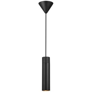 SHOWROOMMODEL - Tilo Pendant Black + 3-Fase Railadapter – Hanglamp voor Railsysteem – Zwart