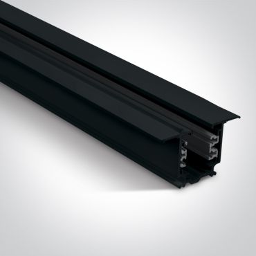 ONE Light Square Track Recessed - 3-fase - 3 meter - 16A - zwart