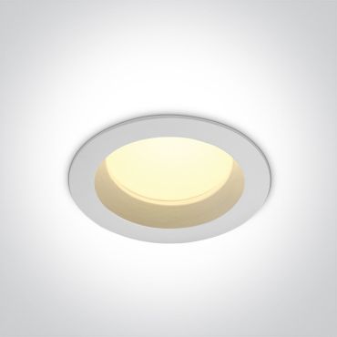 ONE Light Downlights Fixed LED - inbouw plafondverlichting - Ø 110 mm, Ø 95 mm inbouwmaat - 13W LED incl. - IP54 - wit