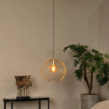 Lucide Danza - hanglamp - Ø 40 x 165 cm - goud