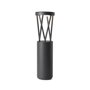 Faro Twist - tuinpaal - Ø 14,5 x 50 cm - 10W LED incl. - IP65 - donkergrijs