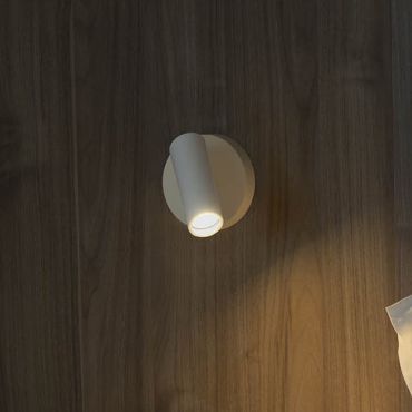 Faro Stan Slim - wandverlichting - Ø 4,2 x 8,7 cm - wit