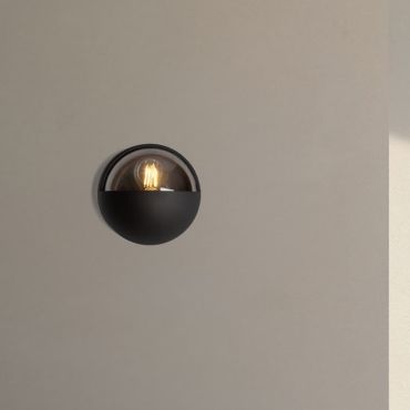 Nova Luce Amel - buiten wandverlichting - Ø 17,5 x 10 cm - IP65 - donker antraciet