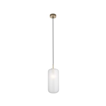 Maxlight Smooth - hanglamp - Ø 16 x 165 cm - geborsteld goud