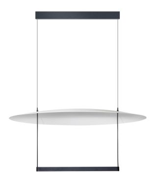 ETH Diana - hanglamp - Ø 80 x 200 cm - 39W dimbare LED incl. - wit