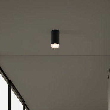 Nova Luce Mao - plafondlamp - Ø 5,5 x 10,8 cm - IP44 - zandzwart