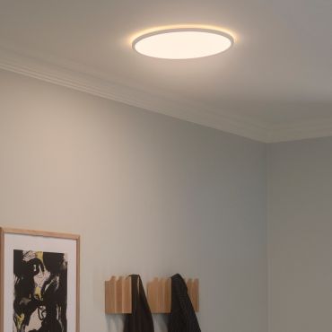 Nordlux Oja 42 - plafondverlichting - Ø 42,4 x 3,8 cm - 20W LED incl. (2700K) - IP54 - wit
