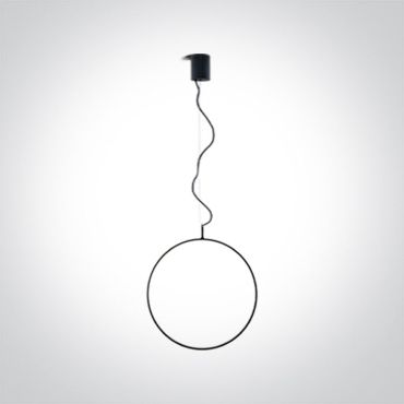 ONE Light Decorative - hanglamp - Ø 40 x 150 cm - 20W dimbare LED incl. - zwart
