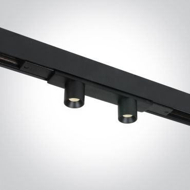 ONE Light magnetisch railsysteem MINI &amp; MIDI - railspot 2L - 20 x 2,7 cm - 2 x 2W LED incl - zwart