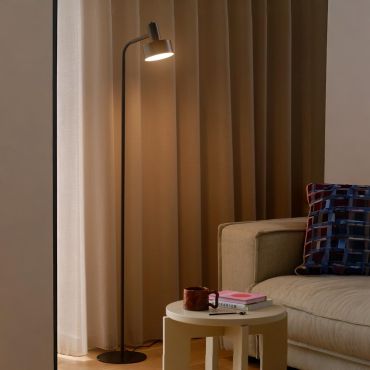 Nordlux Matis - vloerlamp - Ø 12,5 x 160 x 22 cm - zwart