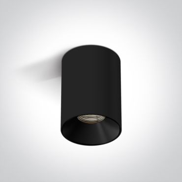 ONE Light Wall &amp; Ceiling LED - opbouwspot 1L - Ø 6 x 8 cm - 7W LED incl. - zwart