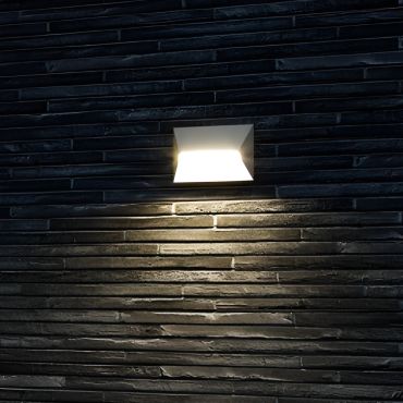 Nordlux Pontio - buiten wandverlichting - 27 x 9 x 19 cm - IP54 - beige