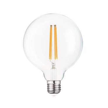 VK Lighting filament lamp - Ø 9,5 x 13,2 cm - E27 - 7W dimbaar - 2700K - transparant