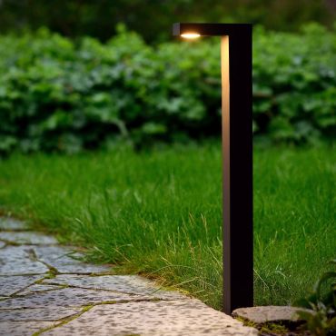 Lucide Texas - tuinpaal - 6 x 15 x 60 cm - 6W LED incl. - IP54 - antraciet