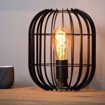 Lucide Reda - tafellamp - Ø 22 x 26 cm - zwart