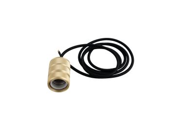 Artdelight pendel zonder plafondplaat - Ø 4,7 x 157,5 cm - mat goud met zwart