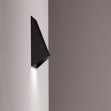 Nova Luce Bazz - wandlamp - 16 x 5 x 16 cm - 3W LED incl. - zandzwart