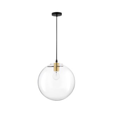 Nova Luce Mirale - hanglamp - Ø 25 x 181 cm - goud en zwart