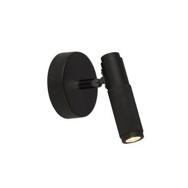 Searchlight Handlebar - wandverlichting - 8,5 x 8,5 x 13,5 cm - 3W LED incl. - zwart