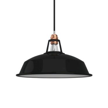 Creative Cables Eiva - lampenkap zonder fitting - Ø 38 x 19 cm - zwart