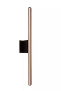 Lucide Braga - wandlamp - 10 x 8 x 62 cm - koffie