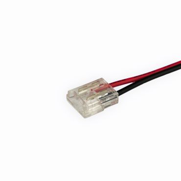 Lichtkoning - connector met 15cm kabel - 1,16 x 0,56 cm - voor enkelkleurige 10mm SMD LED strip