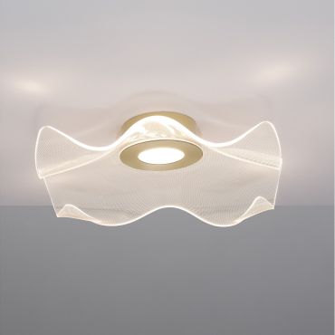 Nova Luce Siderno - plafondverlichting - 50 x 50 x 20 cm - 31W LED incl. - goud