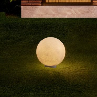 Nova Luce Moon - spot op piek - Ø 40 x 40 cm - IP65 - wit