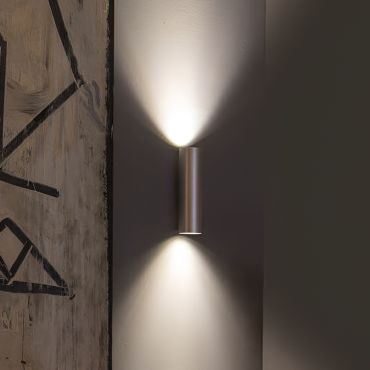 Faro Stan - wandverlichting - 6 x 7,2 x 22,5 cm - aluminium