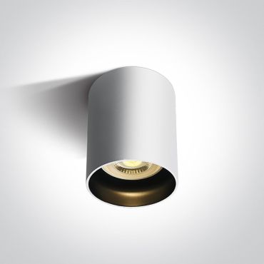 ONE Light GU10 Dark Light - opbouwspot 1L - Ø 6,8 x 9,5 cm - wit