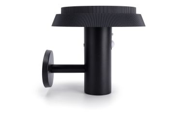 Integral LED True - buiten wandlamp op zonne-energie met bewegingssensor - 20 x 18,2 x 22 cm - 6W LED incl. - instelbare lichtkleur - IP65 - zwart