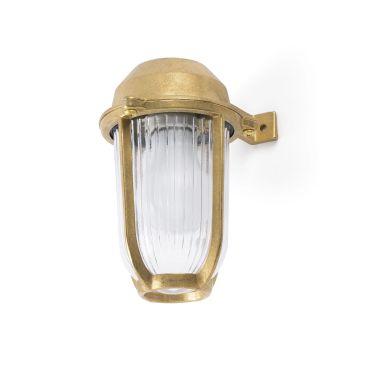 Faro Borda - wandverlichting - 11 x 11 x 18 cm - IP44 - messing