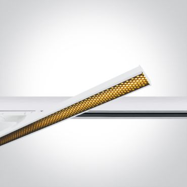 ONE Light Adjustable LED Linear Track Light - rail spot - 3-fase railsysteem - 59 x 3 x 4,5 cm - 30W LED incl. - wit
