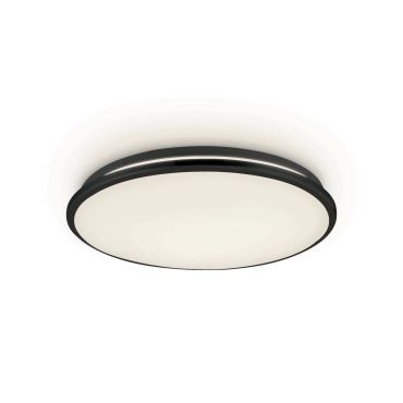 ONE Light LED Plafo Range - plafondverlichting - Ø 38 x 5,7 cm - 30W LED incl. - zwart