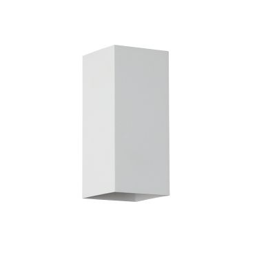 Searchlight Square - wandlamp - 6,7 x 6,7 x 15,5 cm - wit