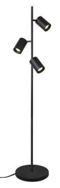 Artdelight Megano - vloerlamp - Ø 25 x 160 cm - zwart