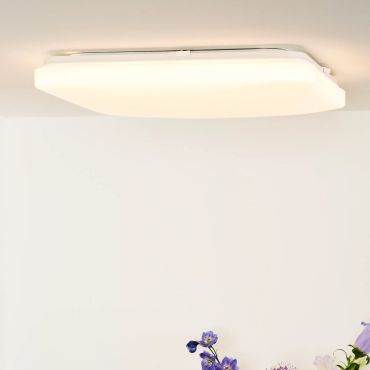 Lucide Otis - plafondverlichting - 43 x 43 x 8 cm - 42W LED incl.  - opaal