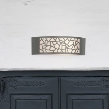 Nova Luce Zenith - buiten wandverlichting - 30,3 x 10 x 9 cm - IP44 - donkergrijs