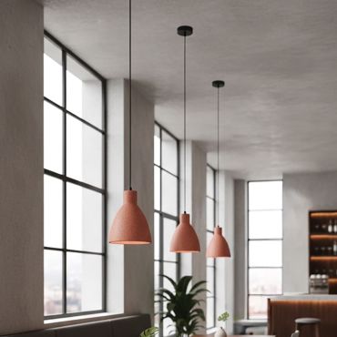 VK Lighting Remy - hanglamp - Ø 18,4 x 150 cm - Terracotta