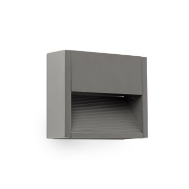 Faro Grada - wandverlichting - 15,7 x 4,6 x 12,8 cm - 3W LED incl. - IP54 - donkergrijs