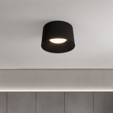 Nova Luce Atil - plafondlamp - Ø 50 x 30 cm - 35W LED incl. - zandzwart