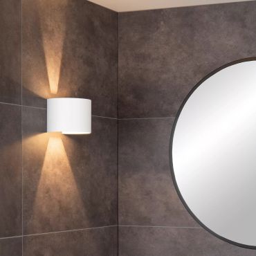 Lucide Axi Rond - wandverlichting met 2 regelbare lichtbundels - 13,5 x 11,5 x 10 cm - 6W LED incl. - wit