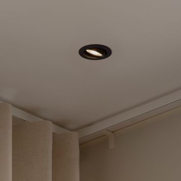 Nordlux Monolo 3-Kit - inbouwspot - Ø 82 mm, Ø 68 mm inbouwmaat - 3 stappen dimbare - 4,8W LED incl. - zwart